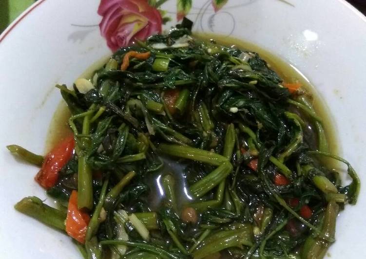 cara membuat Cah Kangkung tauco (level 5 ??)