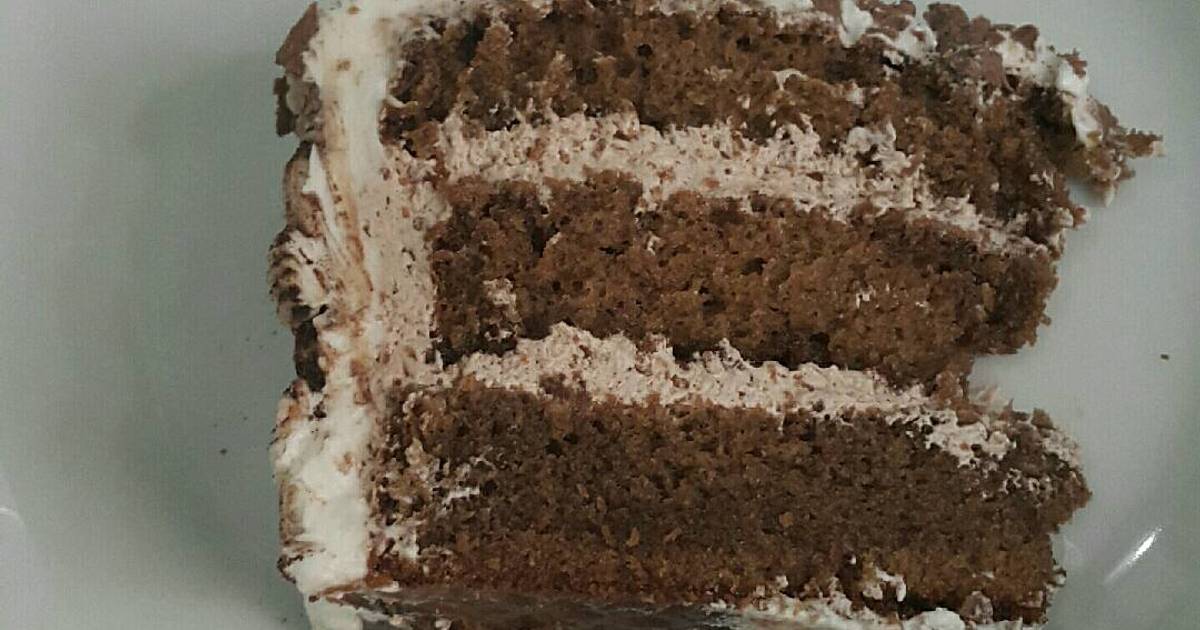 Resep brownies panggang lapis cream Resep brownies panggang lapis cream
