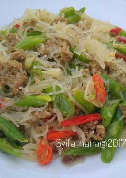 Tumis Buncis Bihun Daging #kitaberbagi