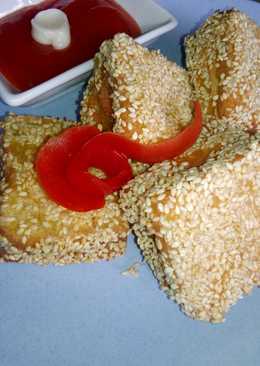 Roti Tawar Goreng isi Sosis