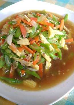 Tumis buncis wortel jagung muda(putren)