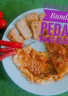 Telur Dadar Bumbu Pedas Khas kediri