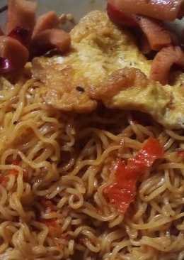 Mie setan ala Aku, (asin, pedas, mantap)