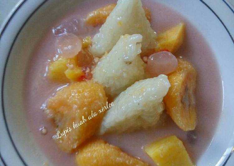 Resep Lupis kuah kolak - Xerlee Chiesa