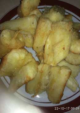 Singkong goreng merekah empuk gurih