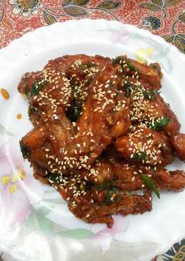 Chicken wing saus tiram