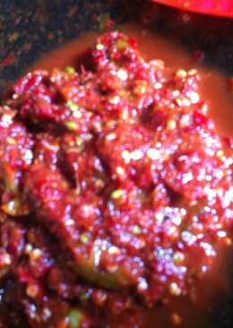 Sambal terasi mentah