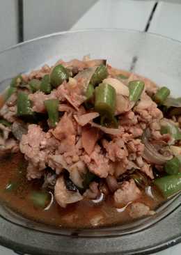 Tumis Buncis Tuna Melted with Shiitake Mushroom