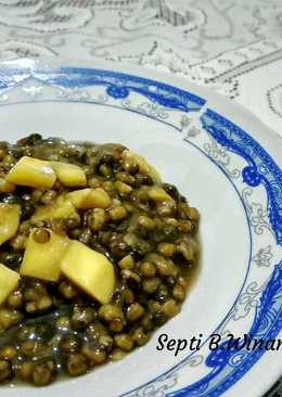 Bubur Kacang Hijau dengan Irisan Nangka