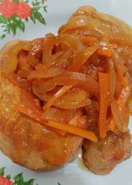 Ayam tepung saos manis pedas