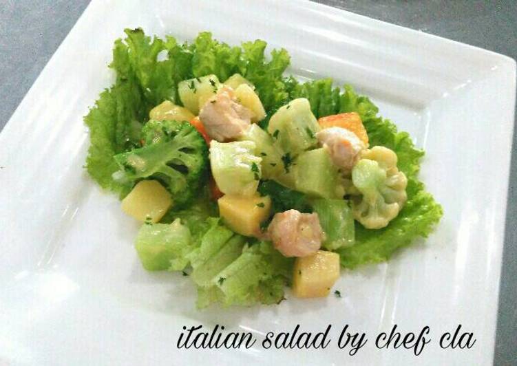 cara membuat Italian Salad