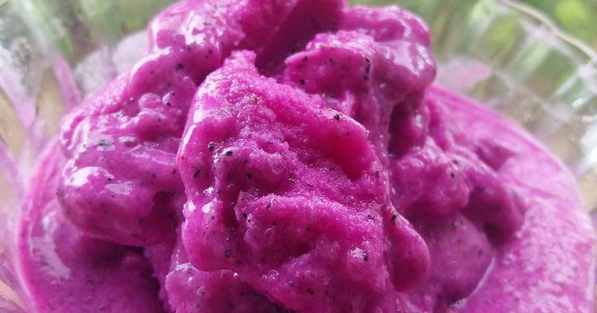 56 resep es  krim buah  naga  merah tanpa mixer enak dan 