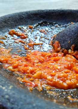 Sambal bawang pedes CUS (Cuci Uleg Santap)