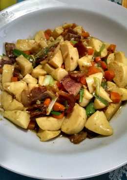 Tumis tahu bacon