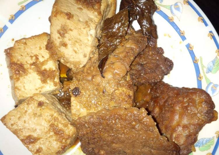 bahan dan cara membuat Baceman Legit Tempe Tahu (bisa tanpa digoreng)