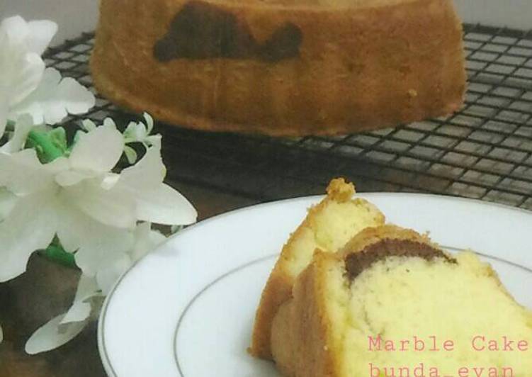 resep makanan Marble cake / bolu jadul