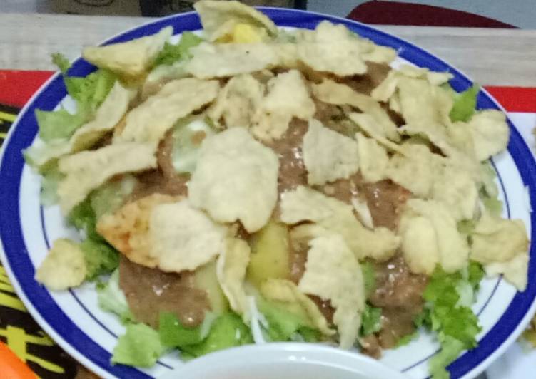 resep Gado-gado siram