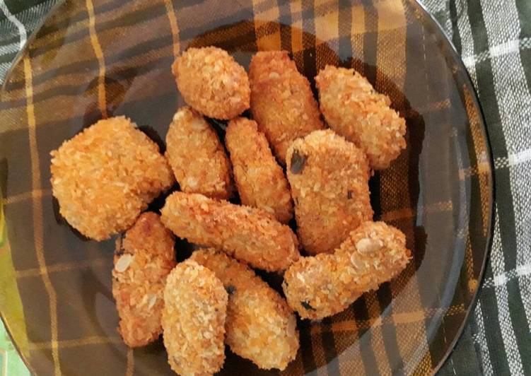 cara membuat Nugget tempe keju