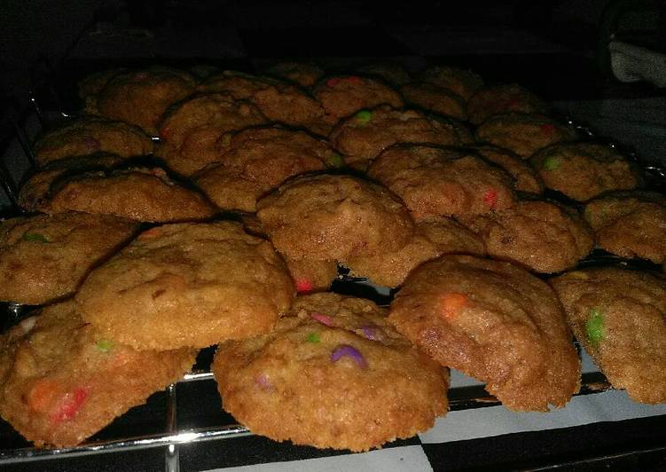 gambar untuk cara membuat Rainbow Chocochips Cookies