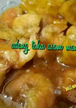 Udang tahu asam manis