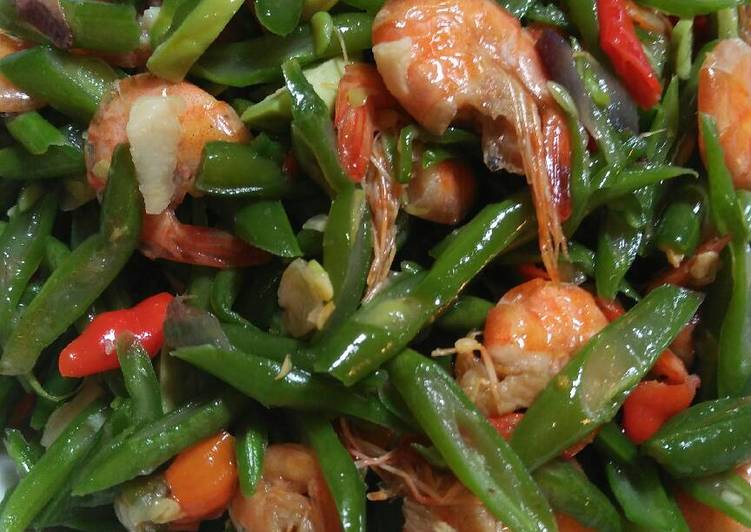 resep makanan Tumis buncis udang