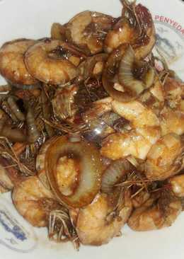 Udang goreng mentega simple