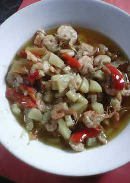 Tumis udang kentang