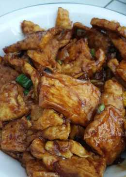 Tumis kecap tahu telur