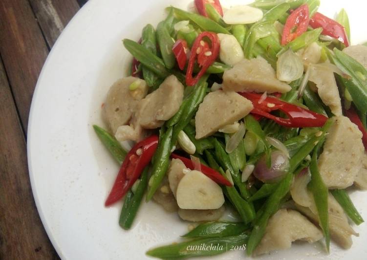 Tumis Buncis Bakso