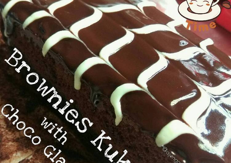 gambar untuk resep Brownies Kukus Ny.Liem With Choco Glazing