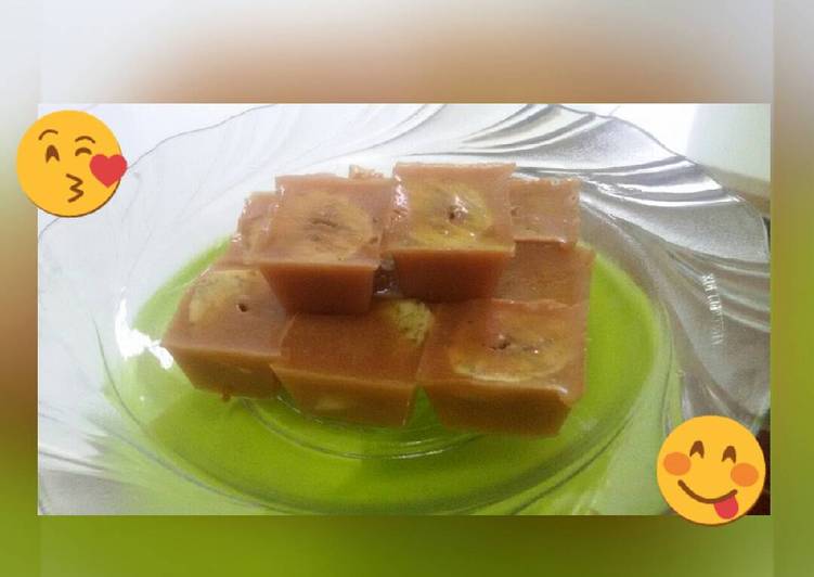 gambar untuk cara membuat Puding copis (coklat pisang)