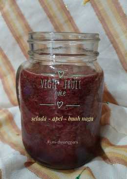 Jus SAN : Selada - Apel - buah Naga