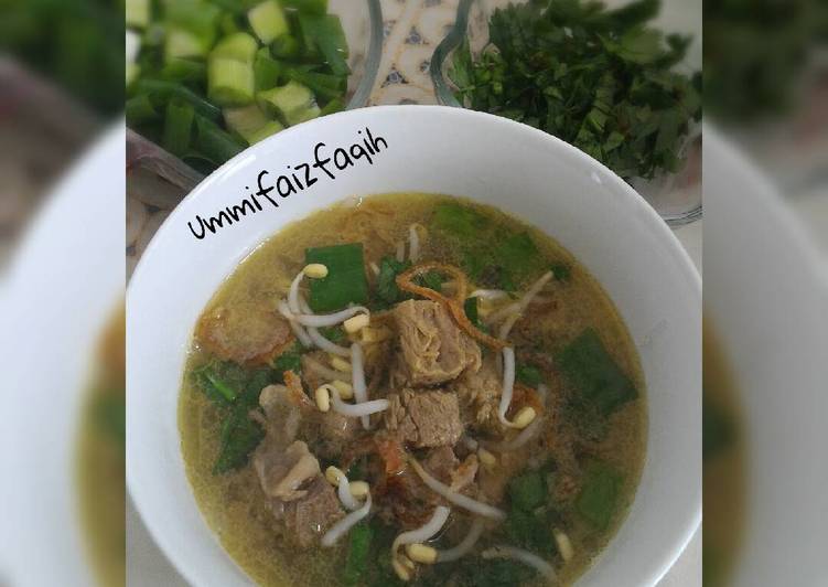 resep Soto Lamongan Versi Daging Sapi