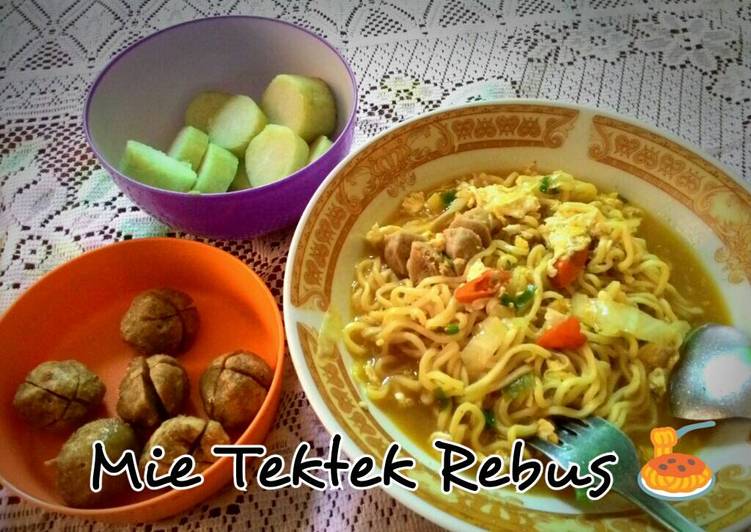 resep masakan Mie Tektek Rebus Praktis ????