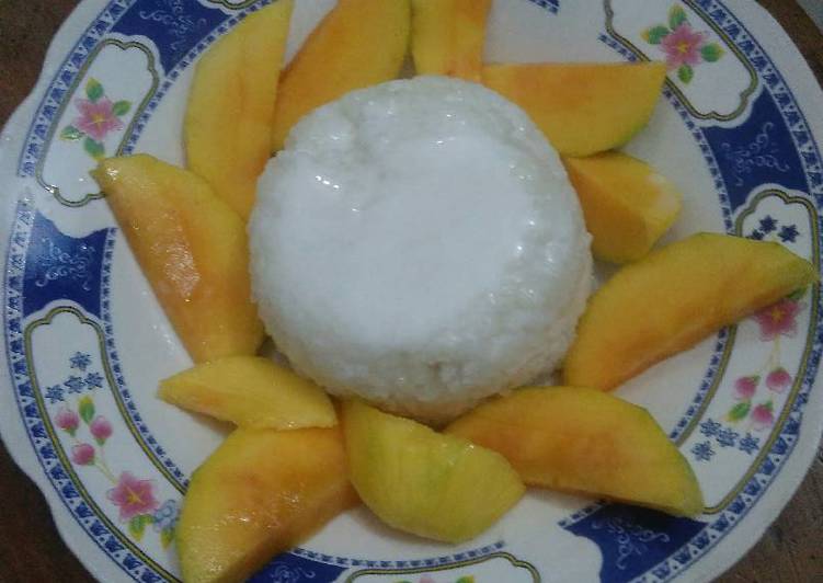 gambar untuk resep makanan Mango sticky rice (ketan mangga legit)