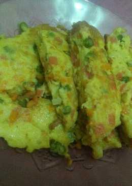 Omelet sayur sederhana