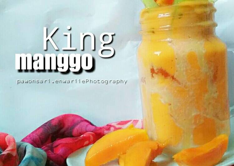 bahan dan cara membuat King Manggo - Jus Mangga