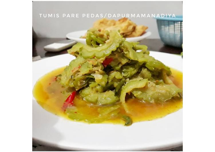 gambar untuk resep makanan Tumis pare pedas