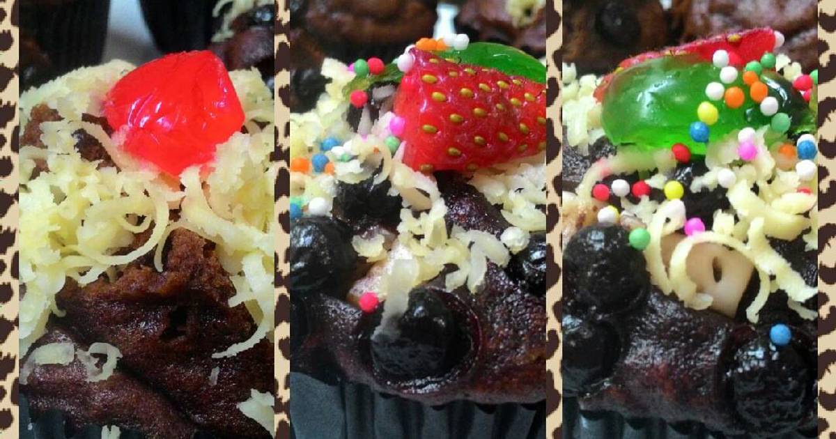 Resep cup cake cokelat no mixer no oven