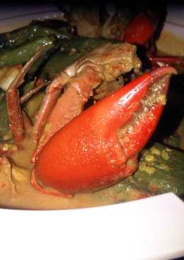 Gulai Kepiting Terong Hijau