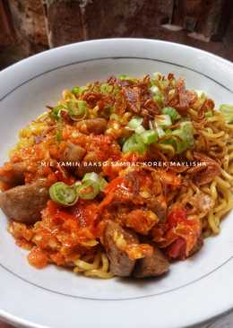 Mie Yamin Bakso Sambal Korek