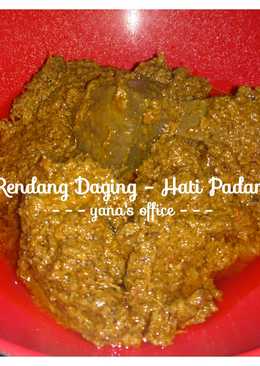 Rendang Daging Hati Padang