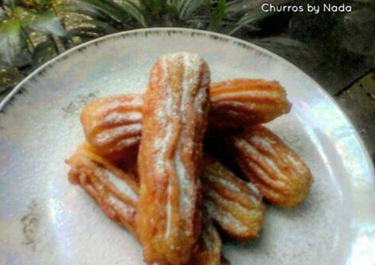 resep lengkap untuk Churros mini