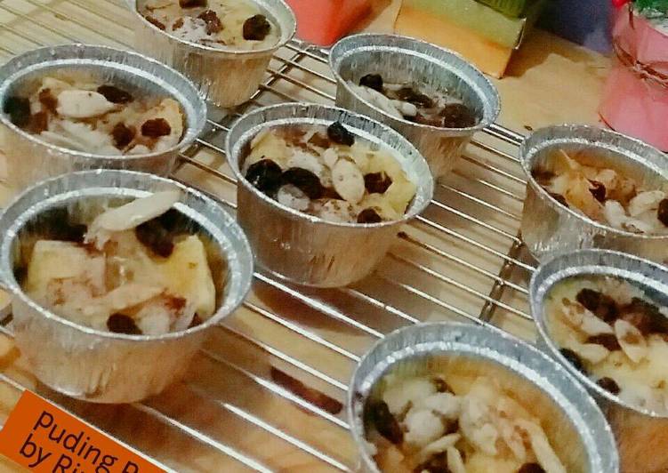 resep makanan Puding Roti tawar Panggang