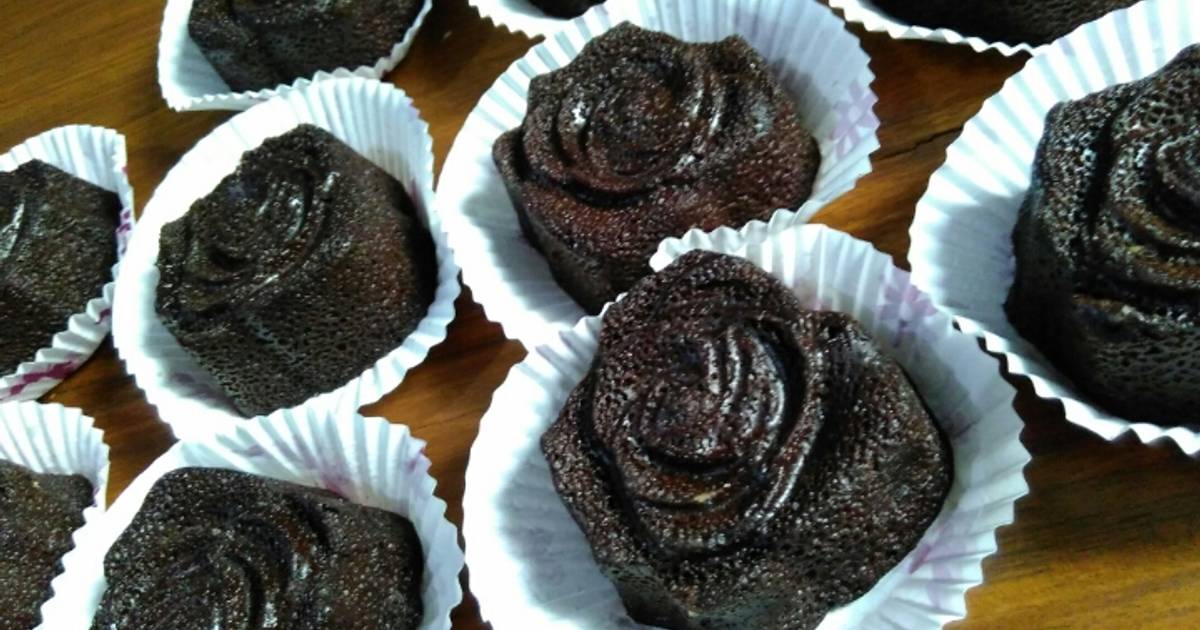 Resep blackrose brownies eggless