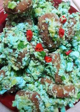 Nugget Ayam Saus Telur Asin Biru