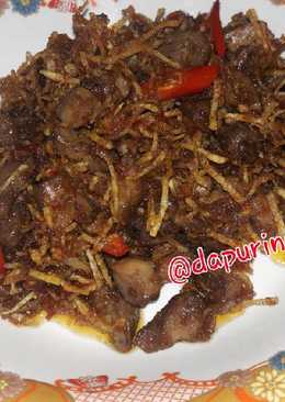 Sambal Goreng hAti Ampela plus Kentang non Msg