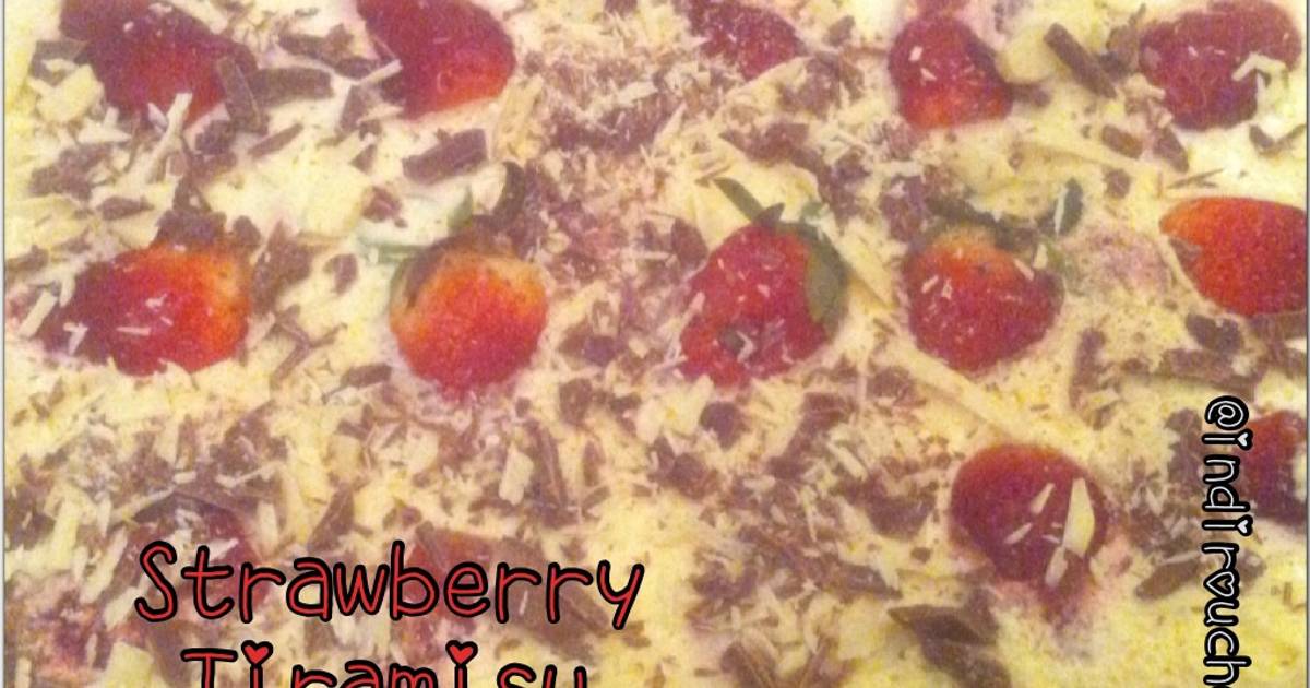 Resep Strawberry Tiramisu Resep Strawberry Tiramisu
