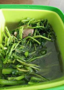 Sayur selada air dan ati ayam