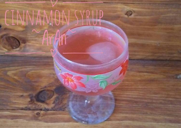 resep Cinnamon Syrup